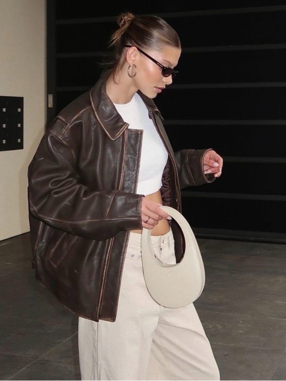 Vintage Brown Leather Jacket